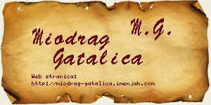 Miodrag Gatalica vizit kartica